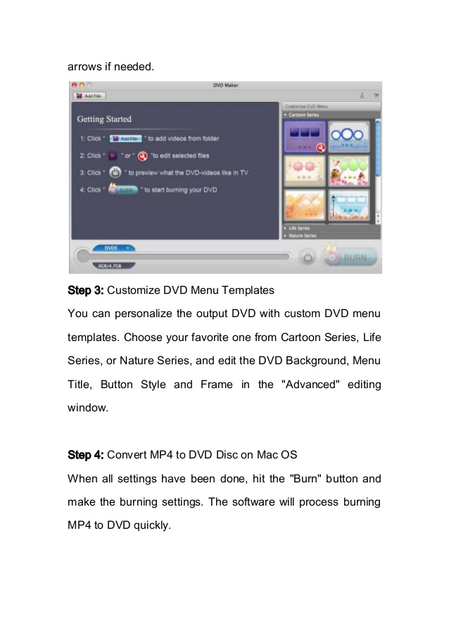 afast apps for burning mp4 to dvd on mac